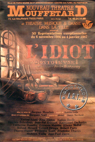 l'affiche originale: L'Idiot