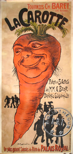 l'affiche originale: La Carotte