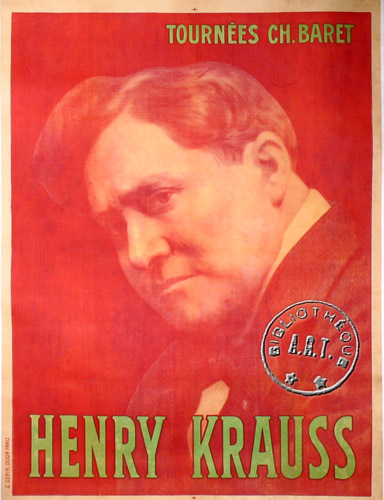 l'affiche originale: Henry Krauss