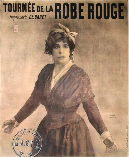 l'affiche originale: La Robe rouge