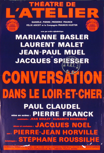 l'affiche originale: Conversation dans le Loir-et-Cher