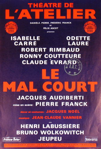 l'affiche originale: Le Mal court