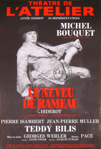 l'affiche originale: Le Neveu de Rameau *