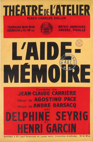 l'affiche originale: L'Aide-mémoire