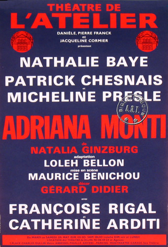 l'affiche originale: Adriana Monti
