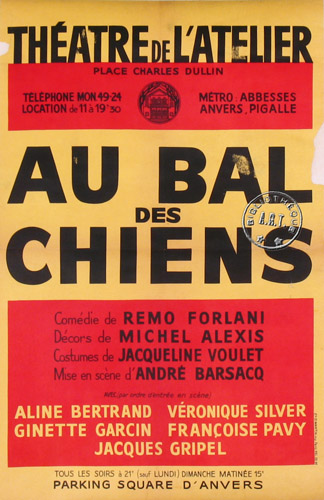 l'affiche originale: Au bal des chiens