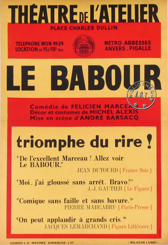 l'affiche originale: Le Babour