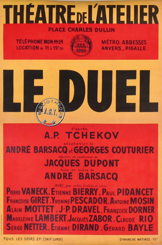 l'affiche originale: Le Duel