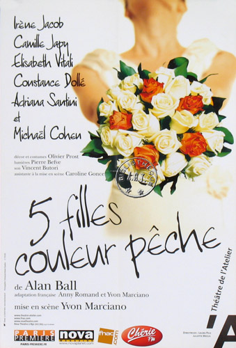 l'affiche originale: 5 filles couleur pêche