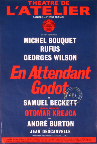 l'affiche originale: En attendant Godot