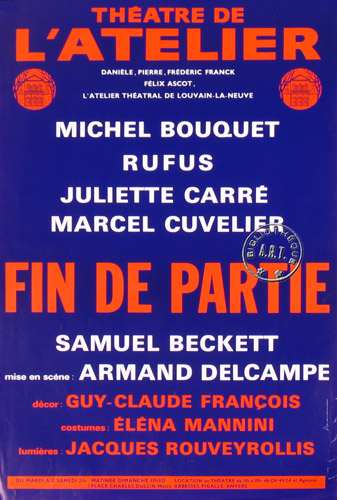 l'affiche originale: Fin de partie