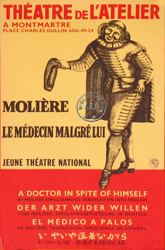 l'affiche originale: Le Médecin malgré lui