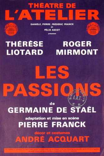 l'affiche originale: Les Passions