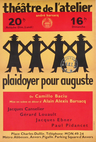 l'affiche originale: Plaidoyer pour Auguste
