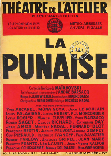l'affiche originale: La Punaise