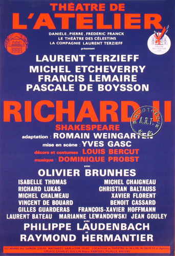 l'affiche originale: Richard II