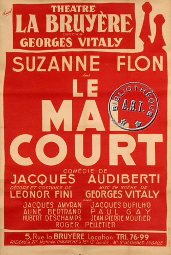 l'affiche originale: Le Mal court