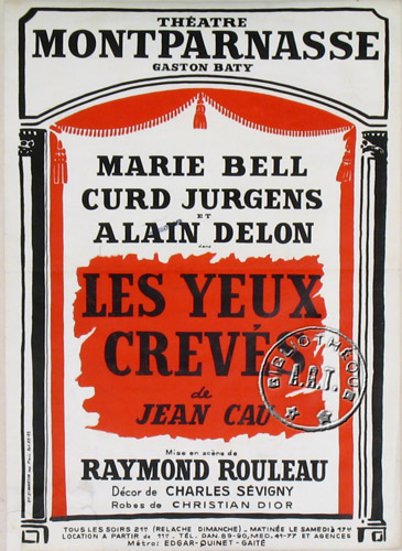 l'affiche originale: Les Yeux crevés
