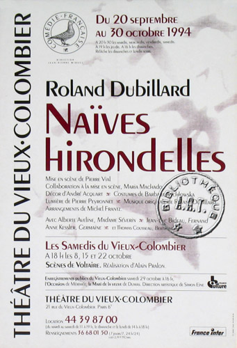 l'affiche originale: Naïves hirondelles