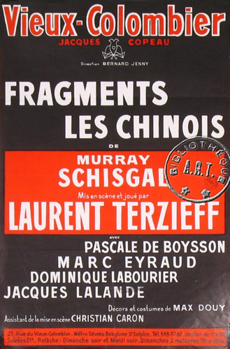 l'affiche originale: Fragments, Les Chinois
