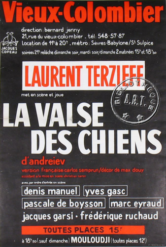 l'affiche originale: La Valse des chiens
