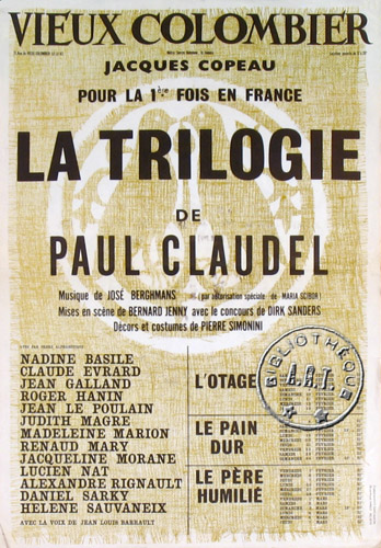 l'affiche originale: La Trilogie