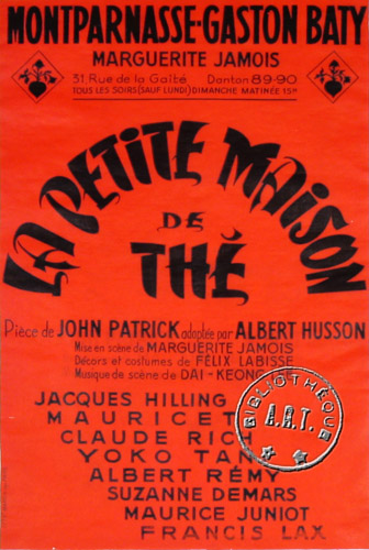 l'affiche originale: La Petite maison de thé