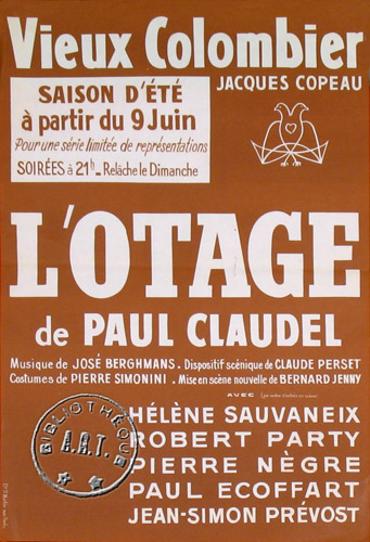 l'affiche originale: L'Otage