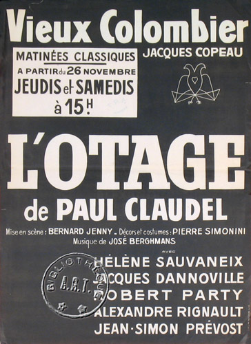 l'affiche originale: L'Otage