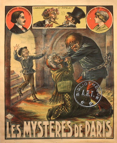 l'affiche originale: Les Mystères de Paris