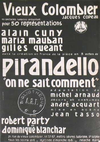 l'affiche originale: On ne sait comment