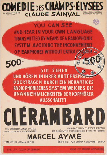 l'affiche originale: Clérambard