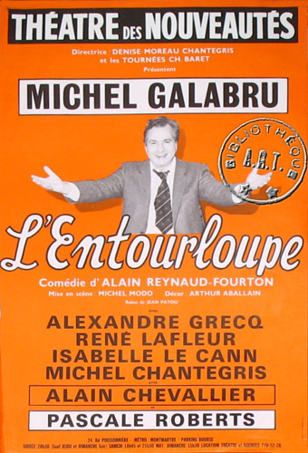 l'affiche originale: L'Entourloupe