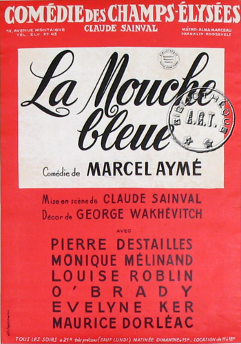 l'affiche originale: La Mouche bleue *
