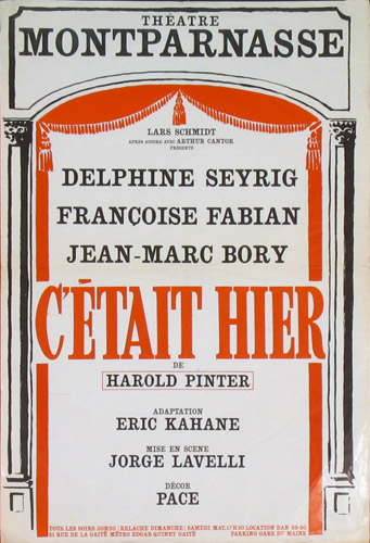 l'affiche originale: C'était hier