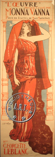 l'affiche originale: Monna Vanna