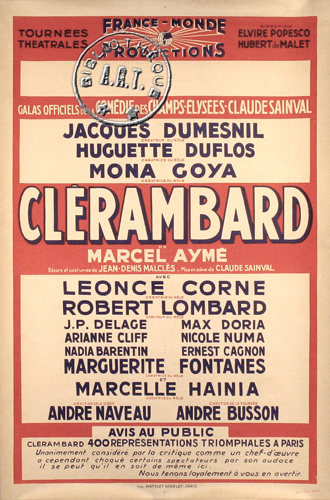 l'affiche originale: Clérambard
