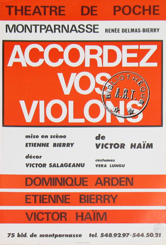 l'affiche originale: Accordez vos violons