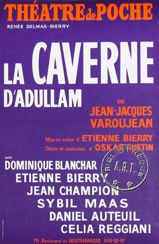 l'affiche originale: La Caverne d'Adullam