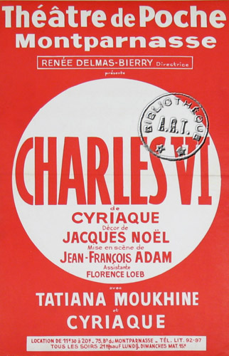 l'affiche originale: Charles VI