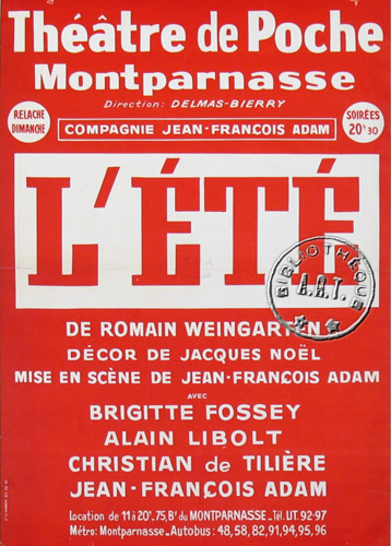 l'affiche originale: L'Été *