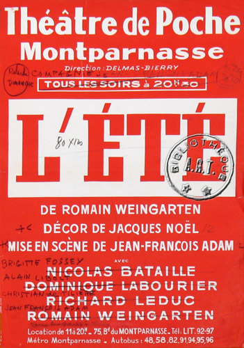 l'affiche originale: L'Été *