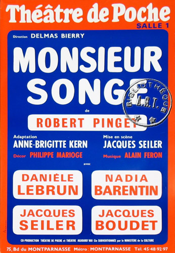 l'affiche originale: Monsieur Songe