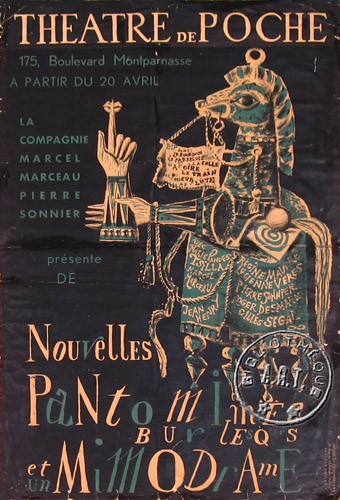 l'affiche originale: Nouvelles pantomimes burlesques