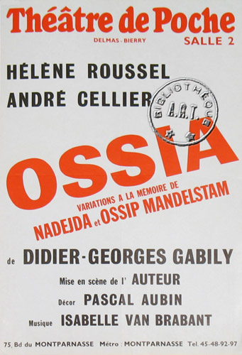 l'affiche originale: Ossia