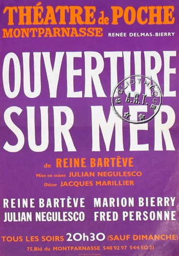 l'affiche originale: Ouverture sur la mer