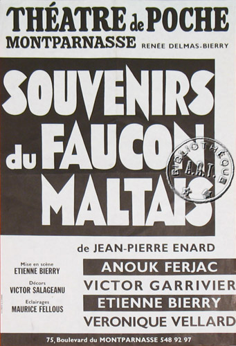 l'affiche originale: Souvenirs du Faucon Maltais