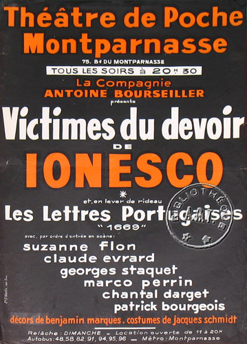 l'affiche originale: Victimes du devoir