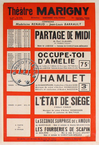 l'affiche originale: Hamlet
