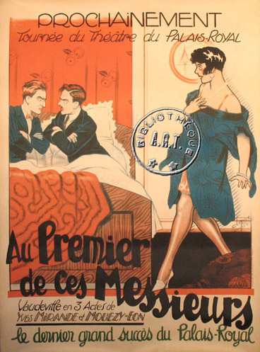 l'affiche originale: Au premier de ces messieurs
